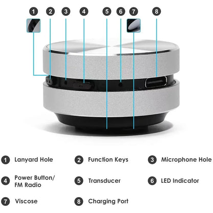 2024 Hot Bone Conduction Speaker Bluetooth-Compatible TWS Wireless Stereo Sound Hummingbird Speaker with FM Radio Dropshipping